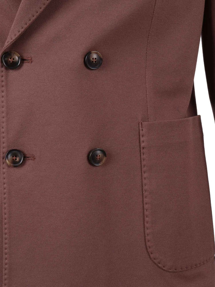 Circolo 1901 Brown Doppio Petto Structured Blazer