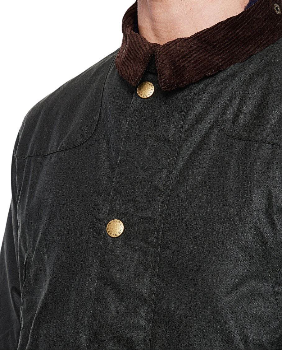 Barbour Green Reelin Waxed Cotton Jacket