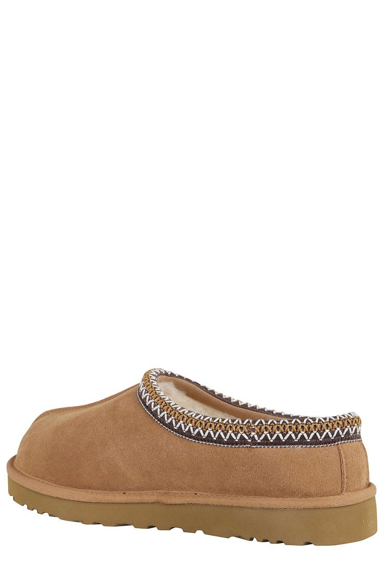 Ugg Chestnut M Tasman Ii Collar-Uggbraid Suede Slippers