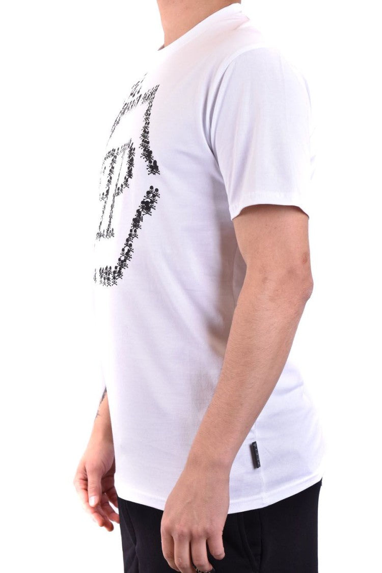 Philipp Plein White Skull Print T-Shirt