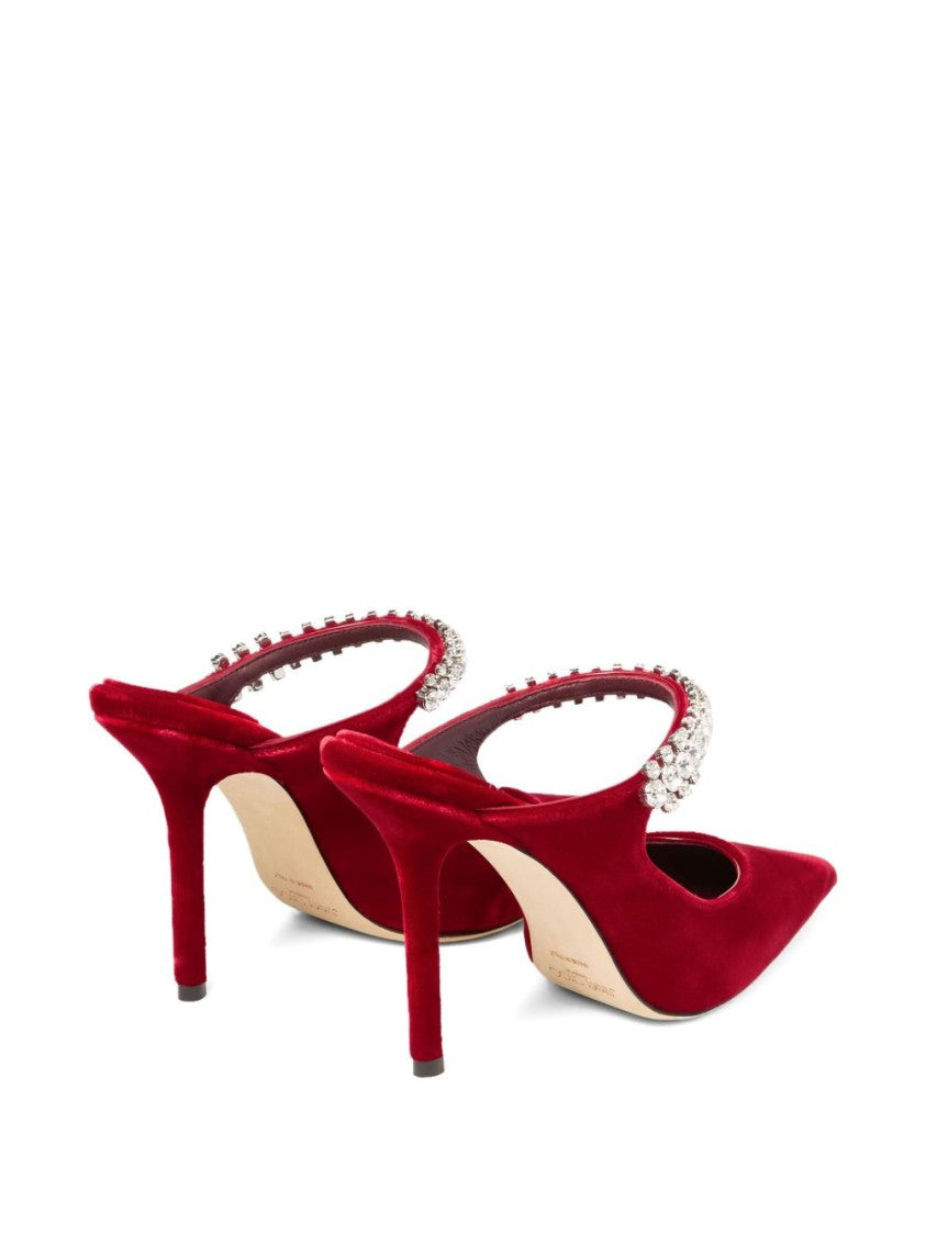Jimmy Choo Pointed-Toe Slingback Pumps With Crystal Embellishments