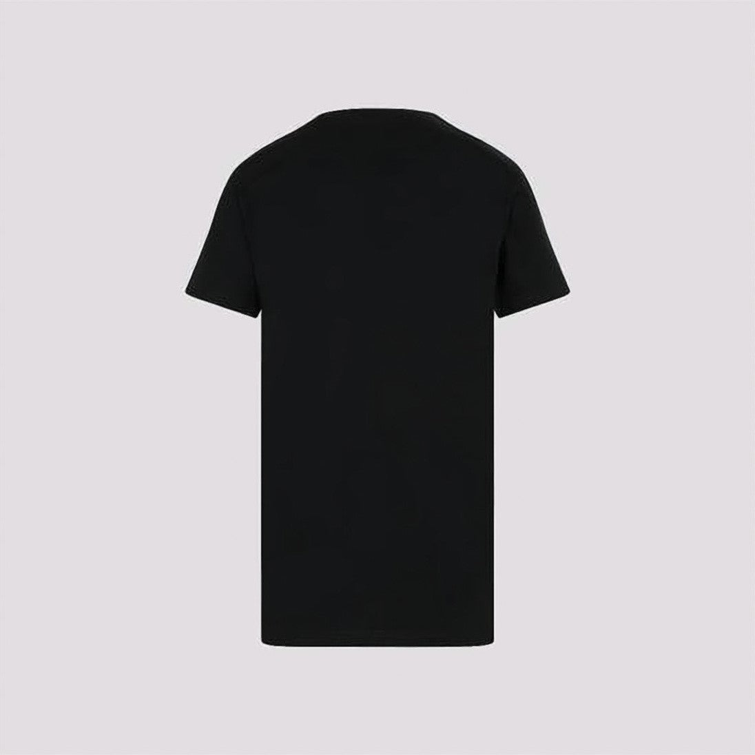 Moncler Black Short-Sleeve T-Shirt With Crew Neckline