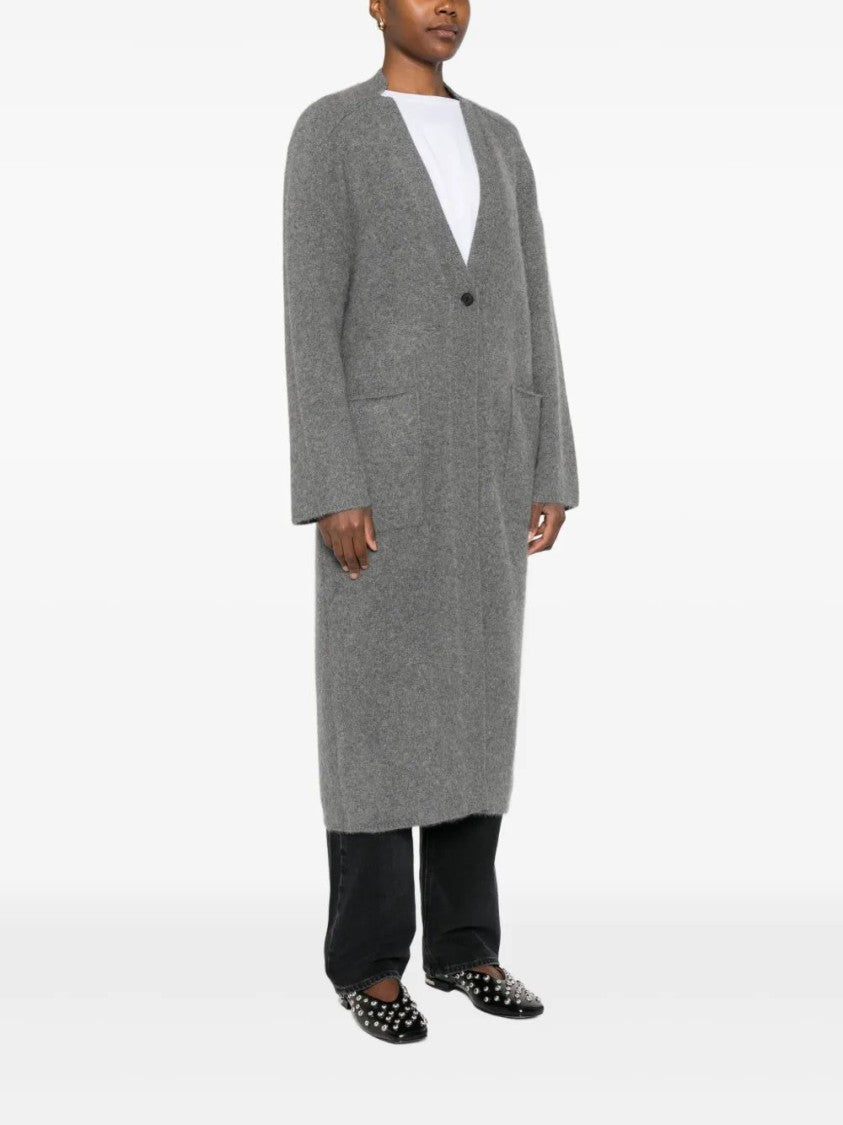 Loulou Studio Yak Buttoned Patch-Pocket Cardigan