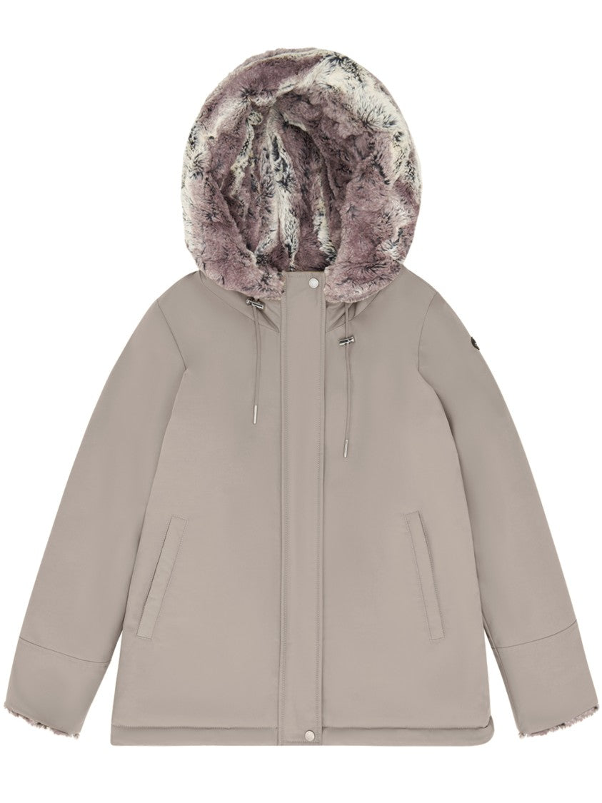 Canadiens Audry 6.0 Faux-Fur Trim Short Coat