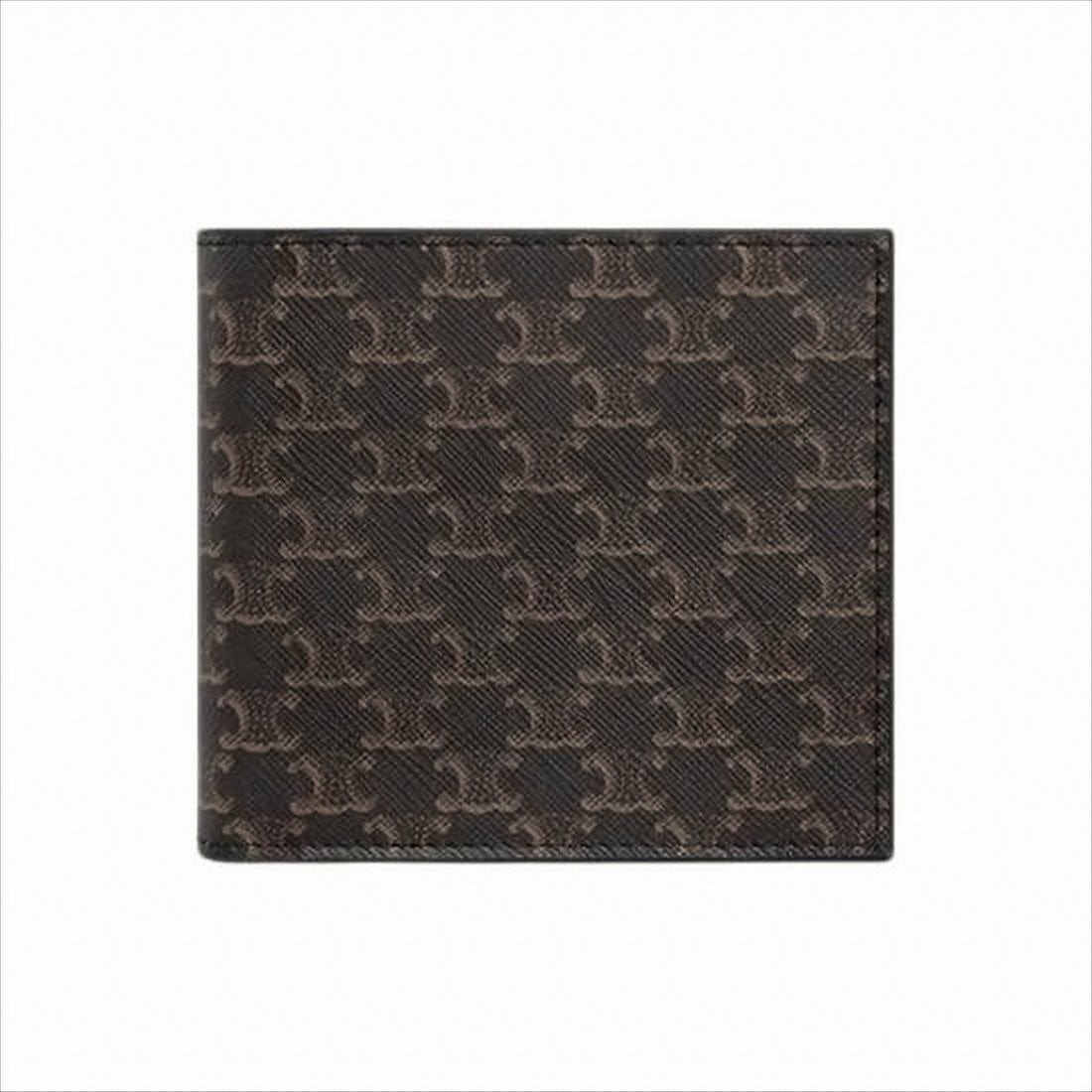 Celine Bifold Wallet In Textured Canvas