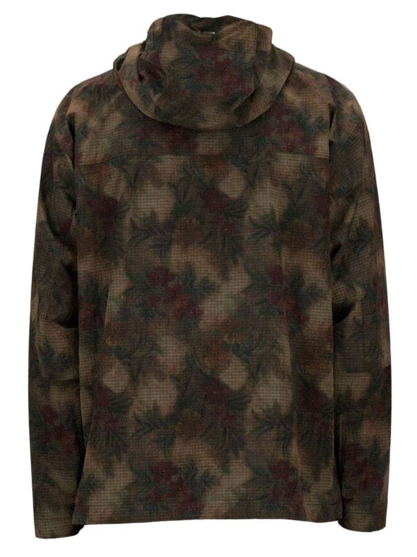 Herno Multicolor Tropical Pattern Ripstop Nylon Parka