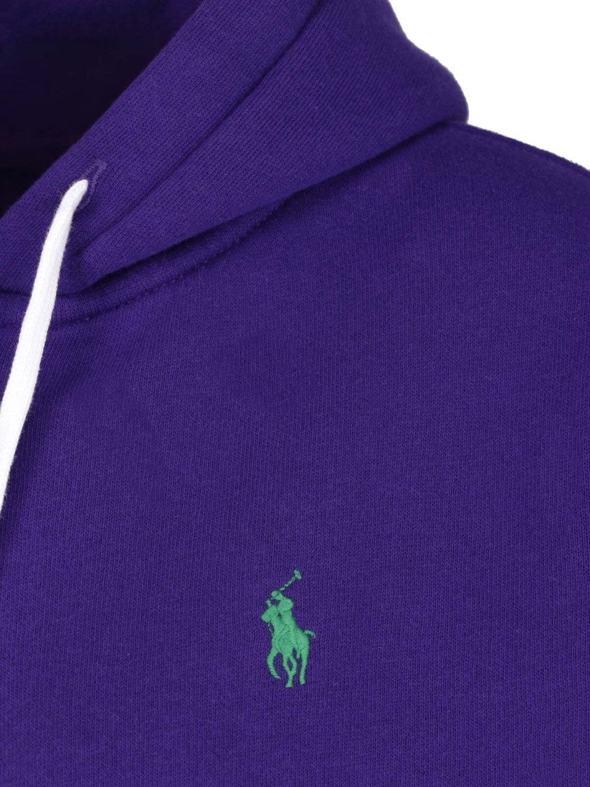 Polo Ralph Lauren Cropped Zip Drawstring Hoodie