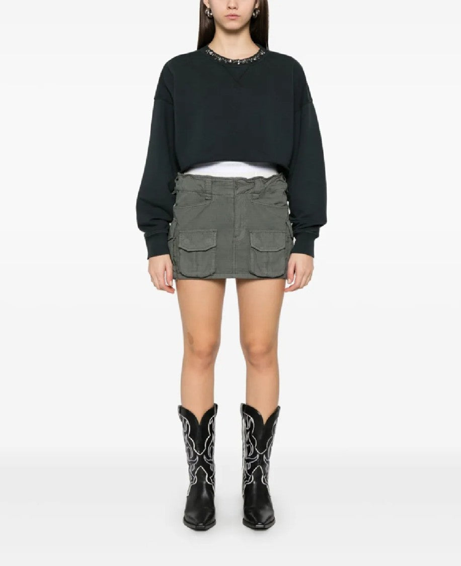 Golden Goose Golden Ws Cropped Sweatshirt