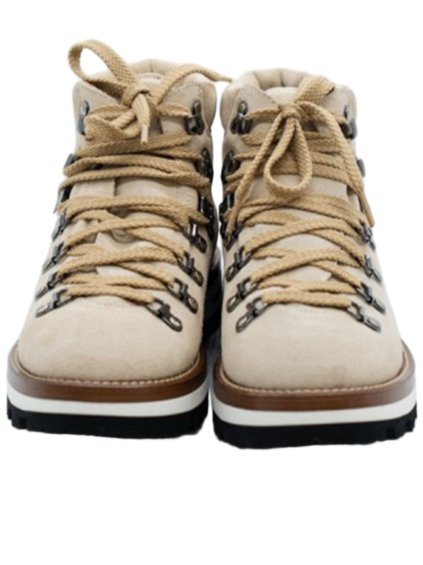 Monpiz Beige Cortina Suede Ski Snow Boots