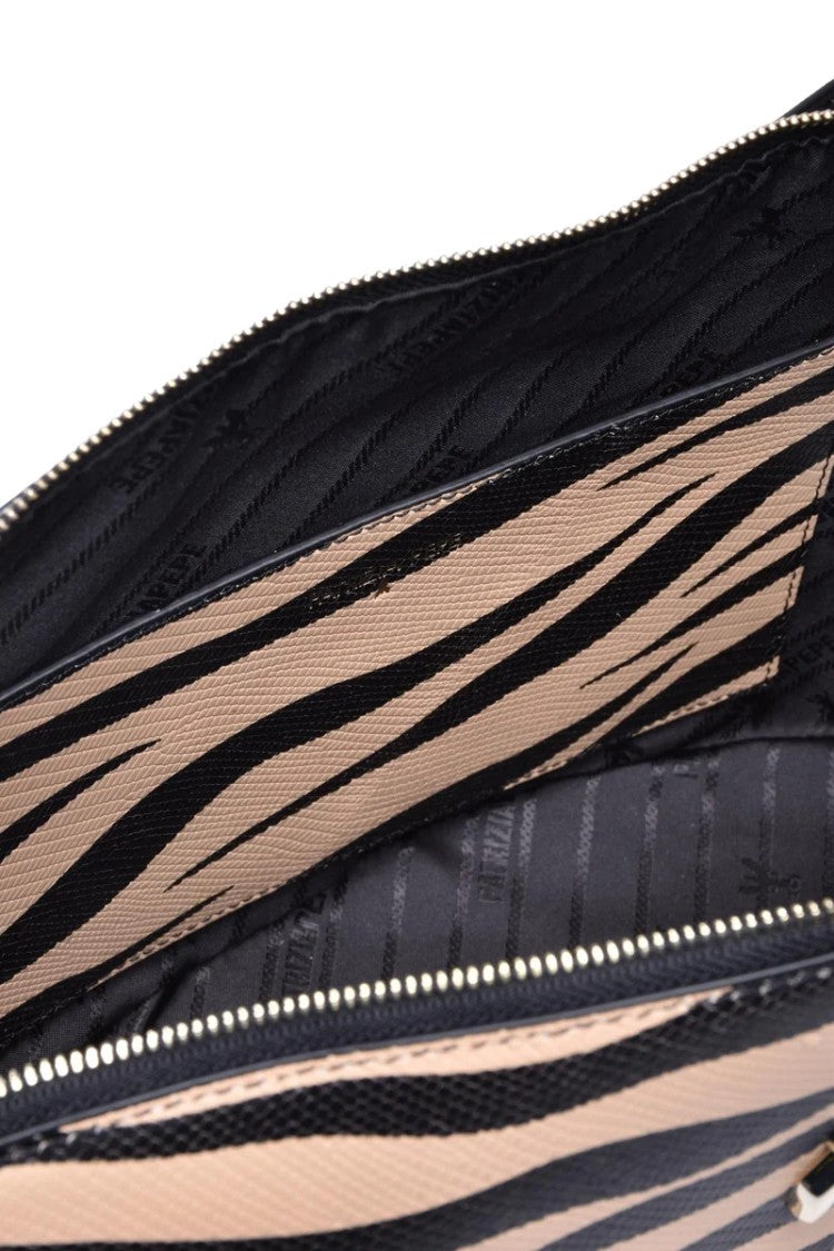 Patrizia Pepe Shoulder Bag - Black/Beige