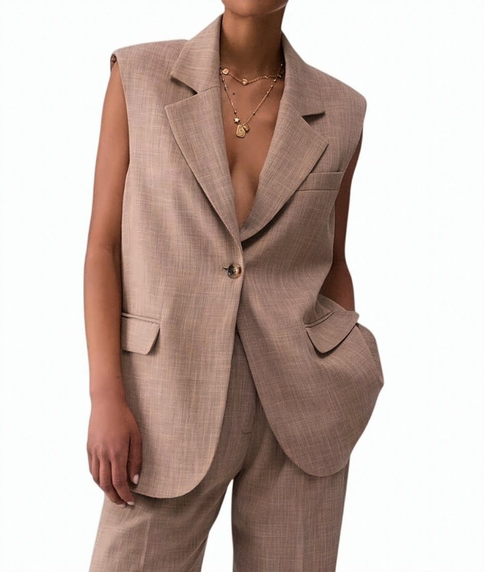 Liu Jo Viscose Blend Longline Vest