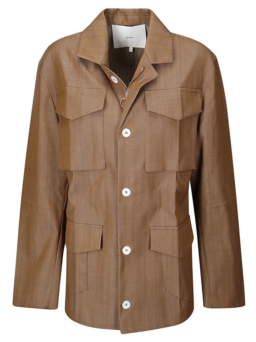 Setchu Wool Jacket With Pockets