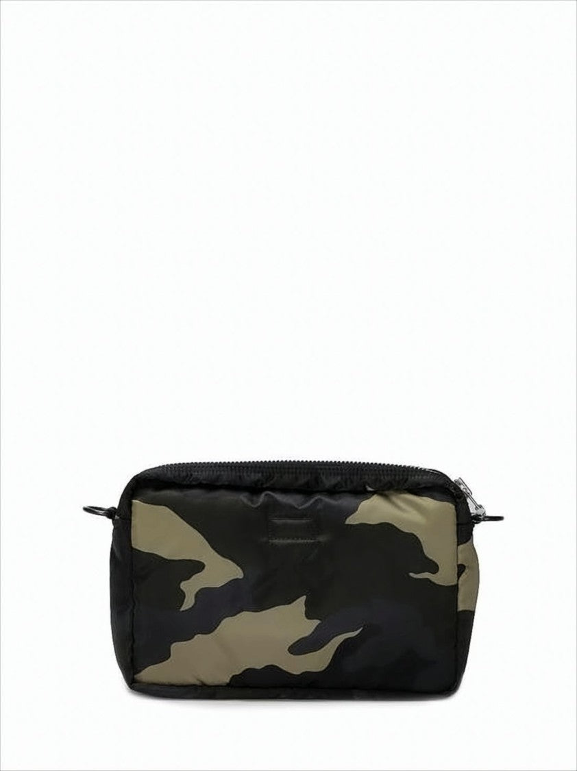 Porter Compact Camouflage Shoulder Bag With Utility Design