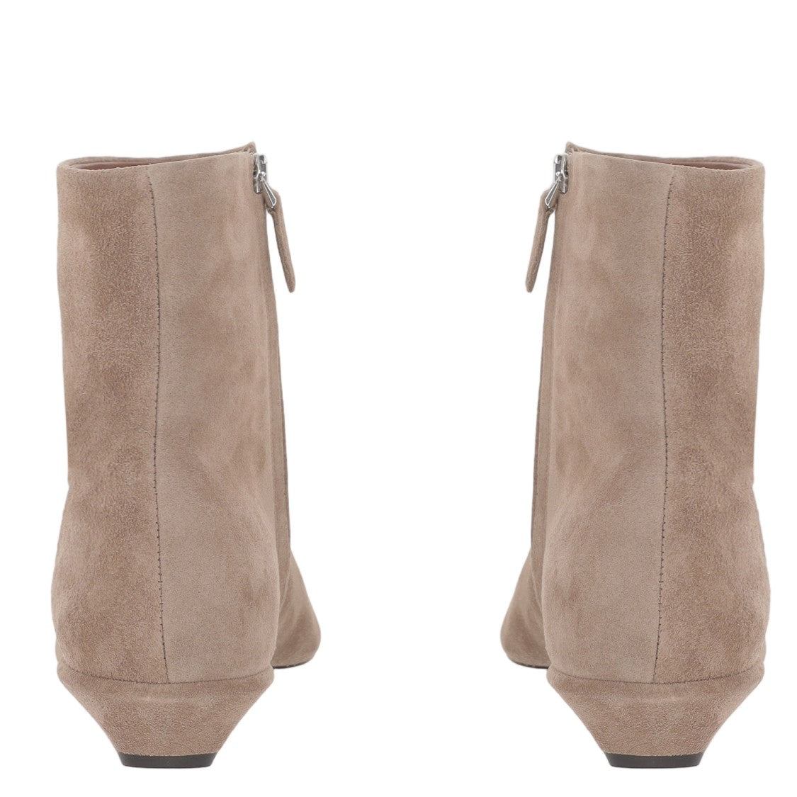 Paris Texas Beige Pointed Toe Leather Boots