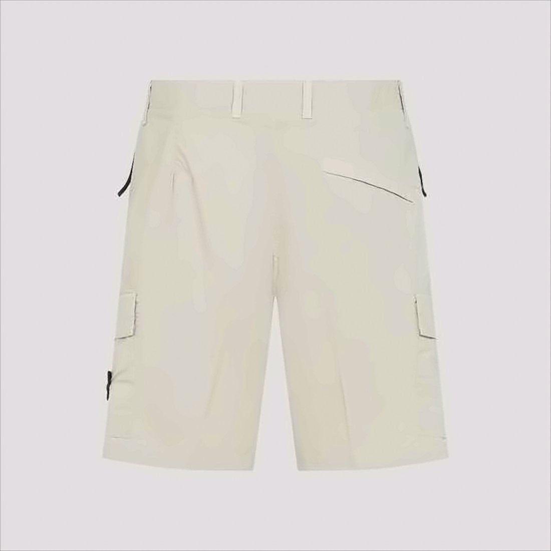 Stone Island Minimalist Cargo Shorts With Side Pockets And Logo Patch