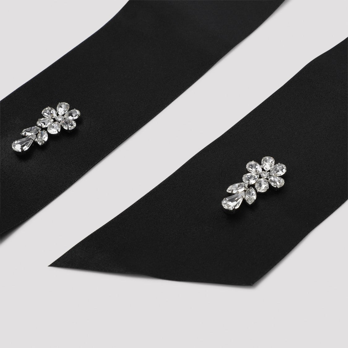 Simone Rocha Crystal Flower Bow Barrette