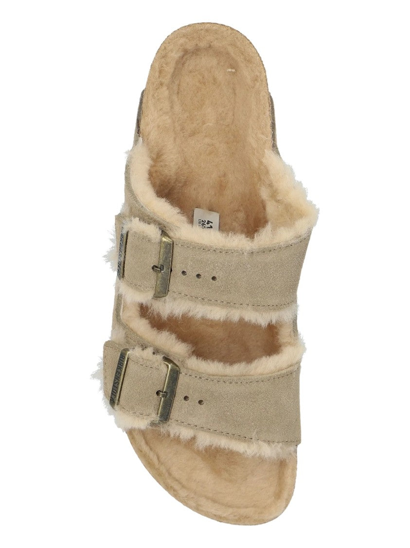 Birkenstock Arizona Taupe Suede Sandals