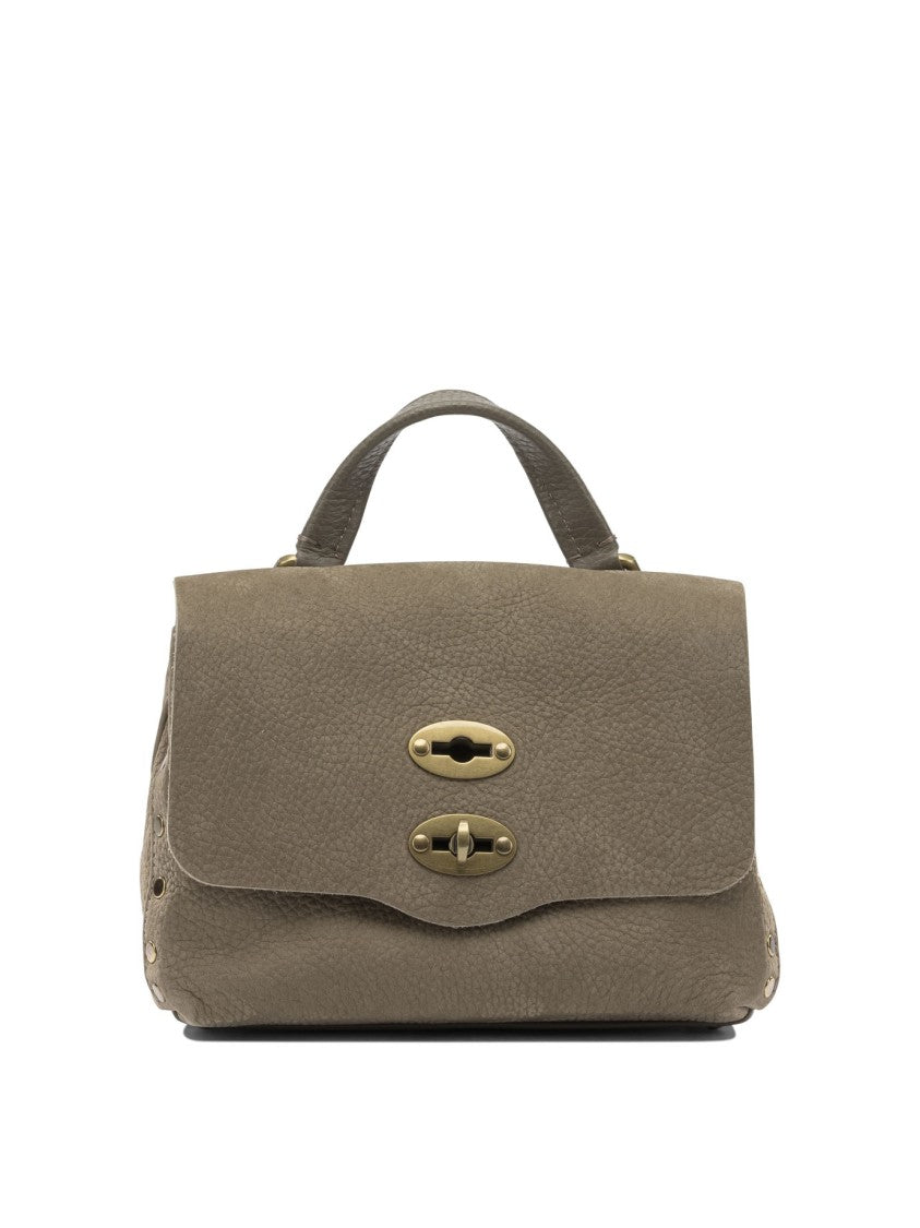 Zanellato Brown Textured Leather Shoulder Bag