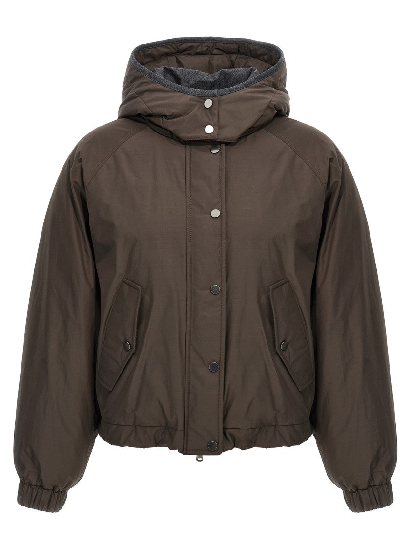 Brunello Cucinelli Cropped Down Jacket