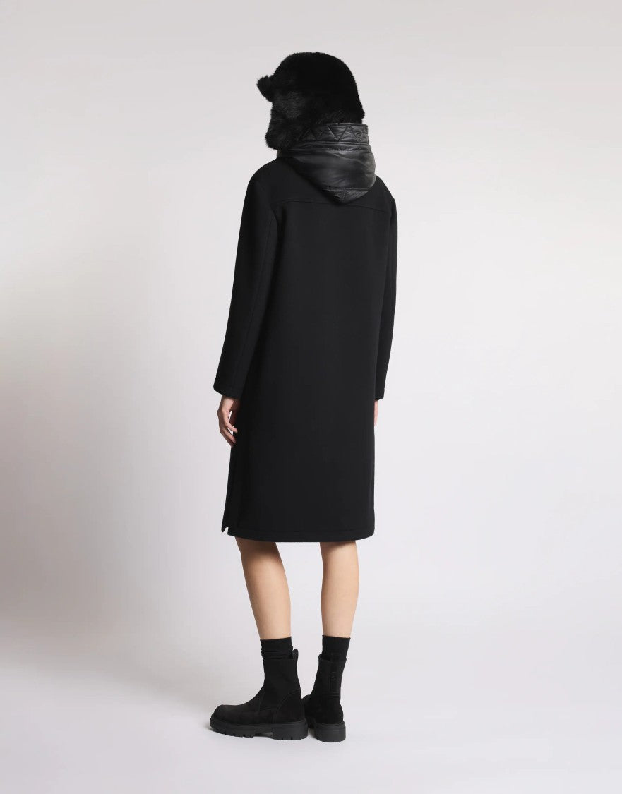Fay Nylon-Blend Front Hook Coat