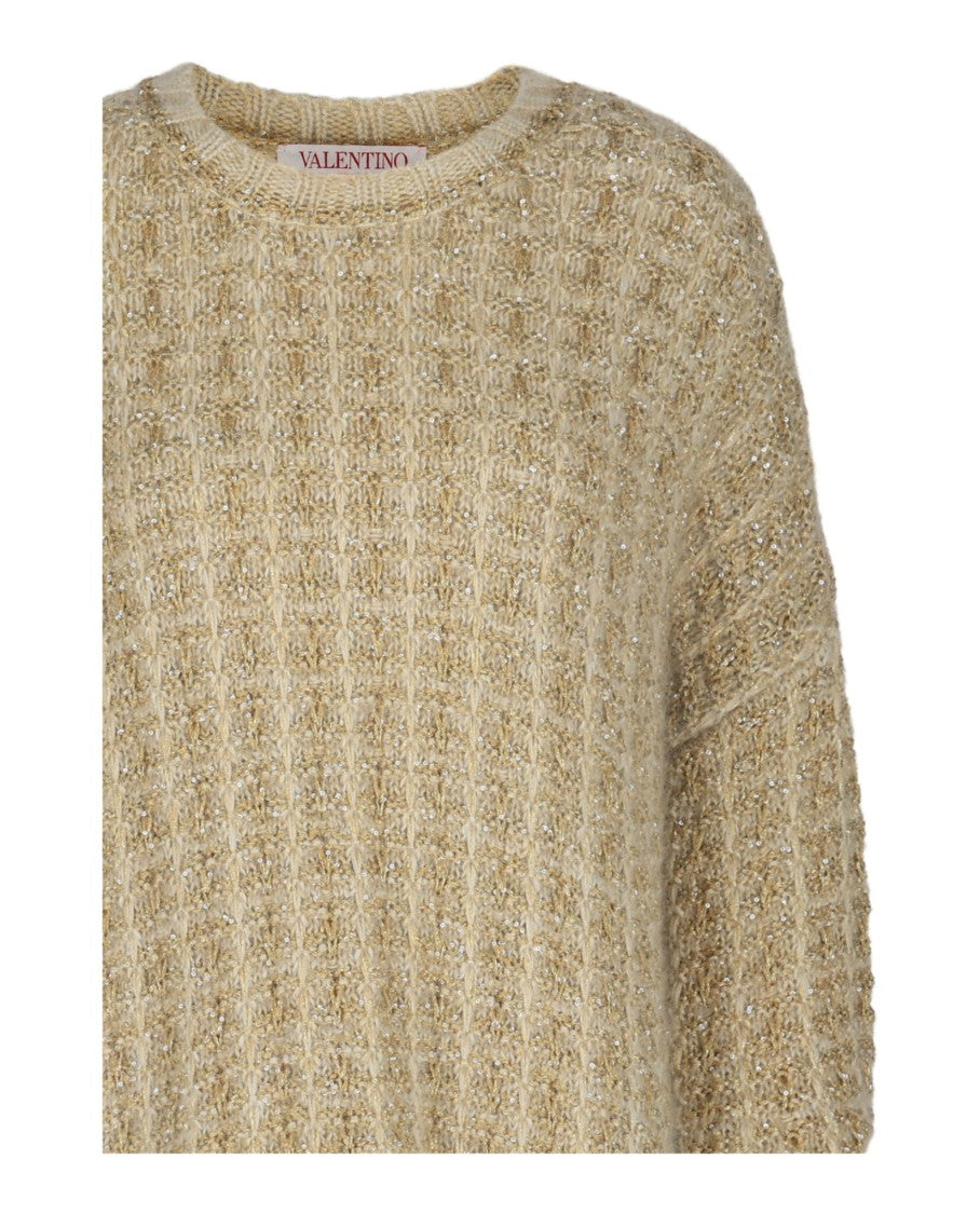 Valentino Mohair-Lurex Blend Oversized Sweater