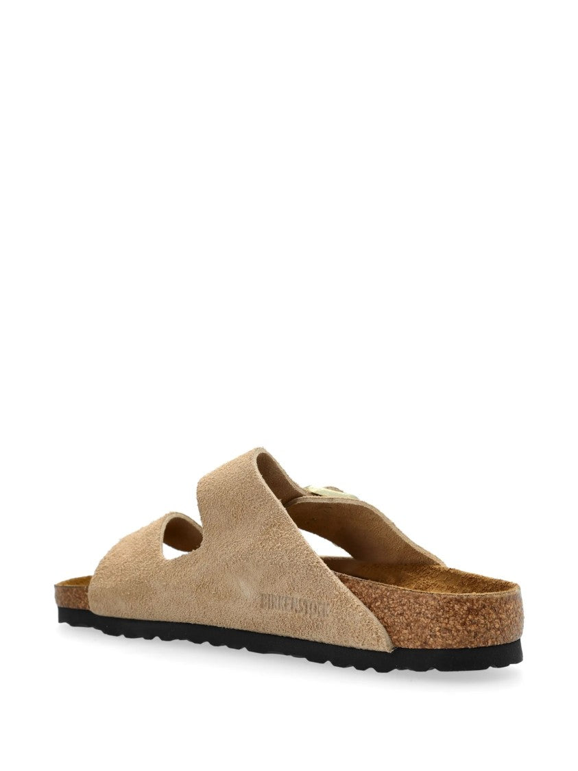 Birkenstock Two-Strap Suede Arizona Sandals
