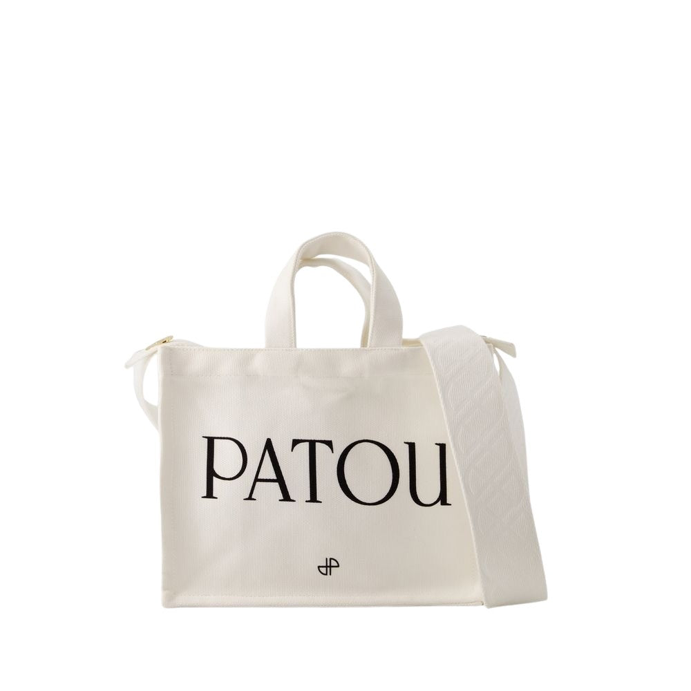 Patou Patou Small Tote Bag - Cotton - Cream