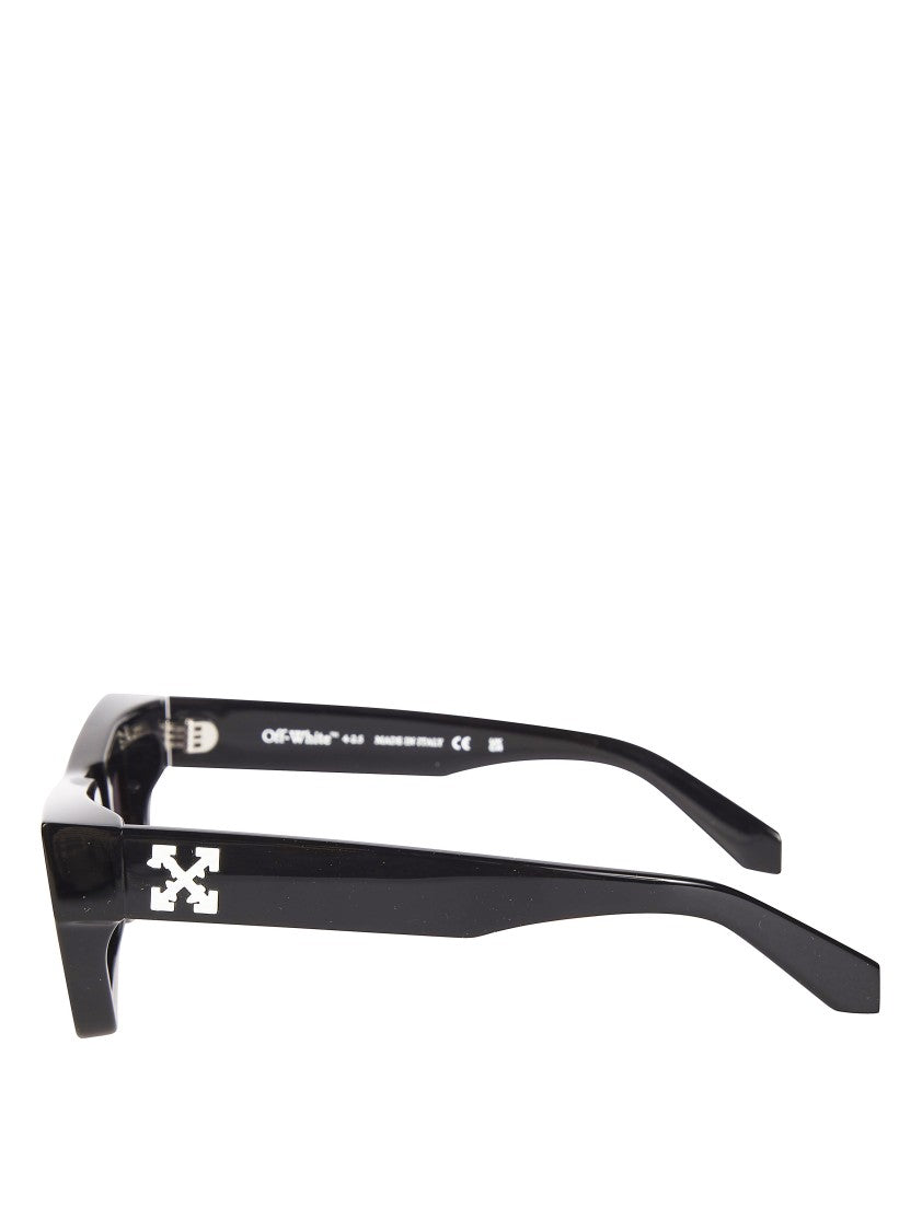 Off-White Black Charleston Acrylic Angular Sunglasses