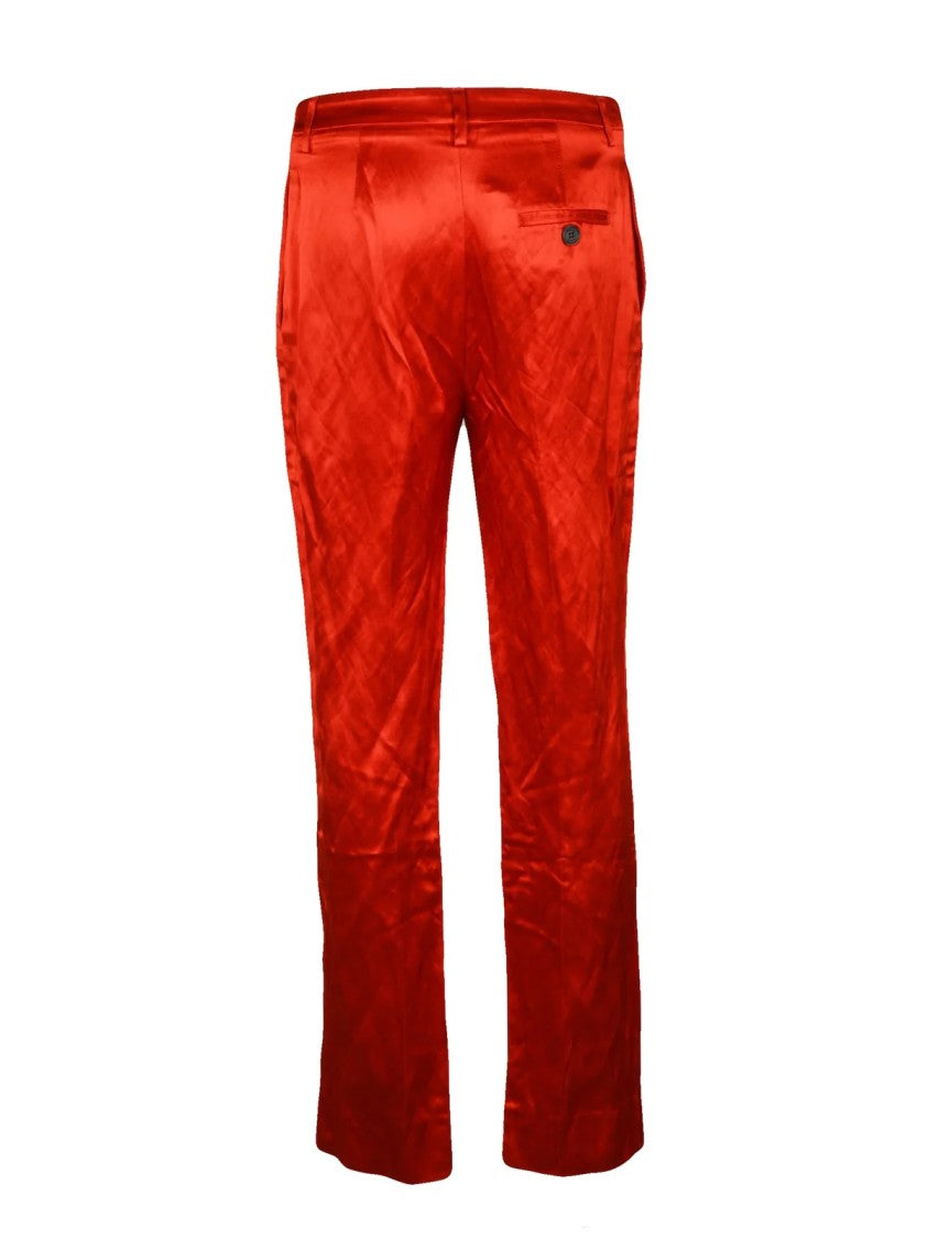 Vivienne Westwood Tuxedo Satin Trousers With Subtle Sheen And Practical Pockets