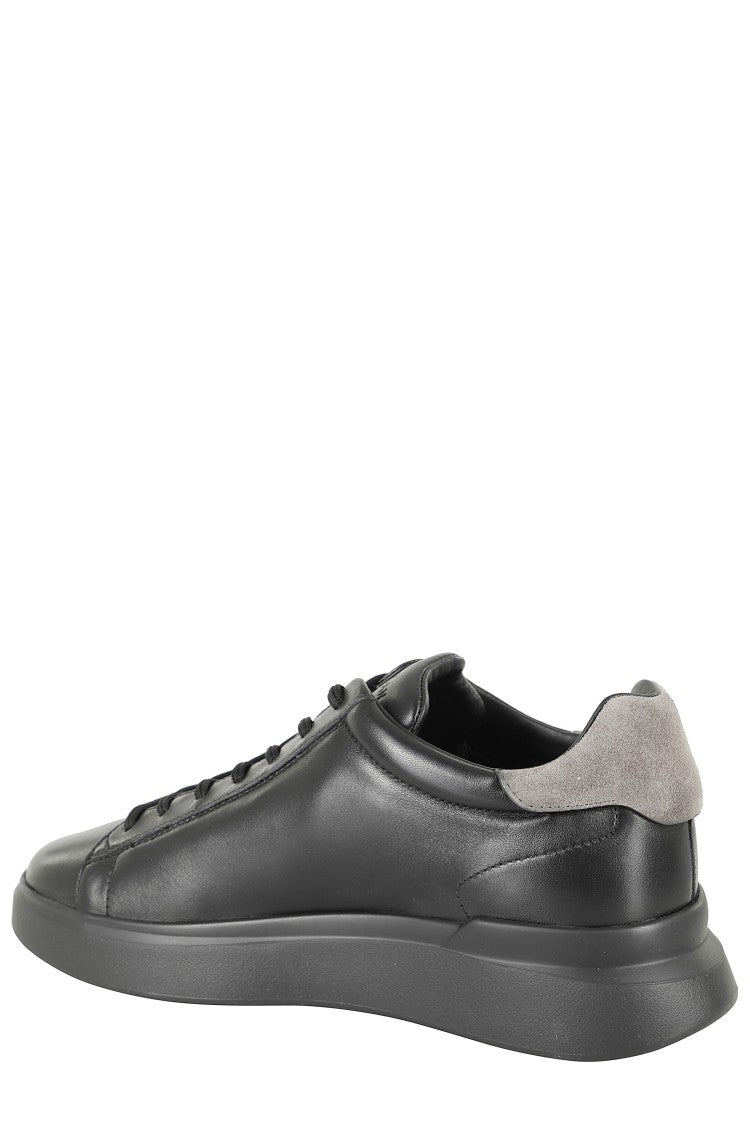 Hogan Leather Upper Sneakers With Suede Inserts