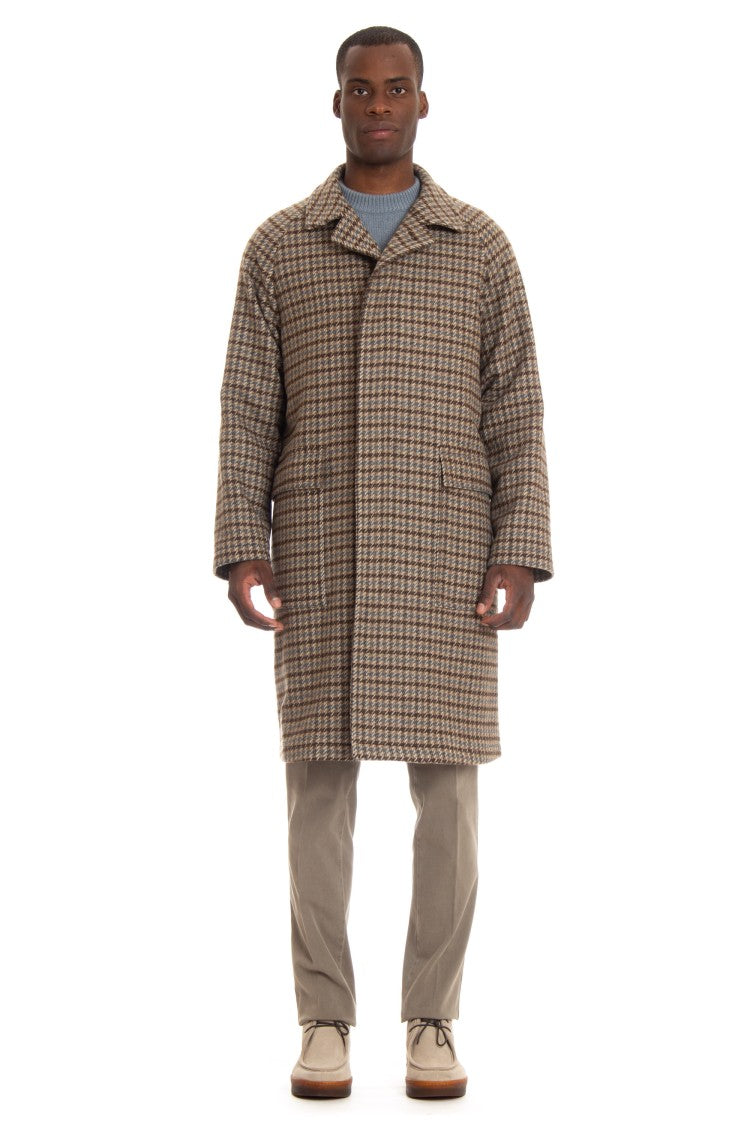 Tagliatore Houndstooth Coat Model Loyd