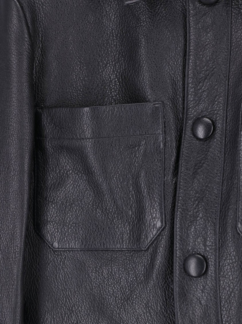Frame Black Lambskin The Small Leather Jacket