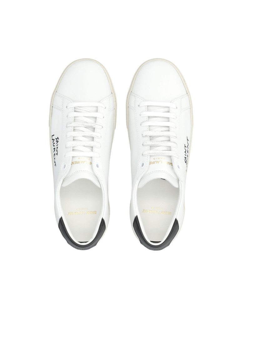 Saint Laurent Saint Laurent Court Classic Sl/06 White Leather Sneakers
