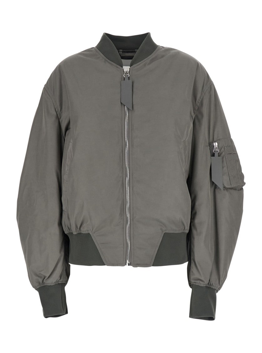 The Attico Grey Bomber Jacket