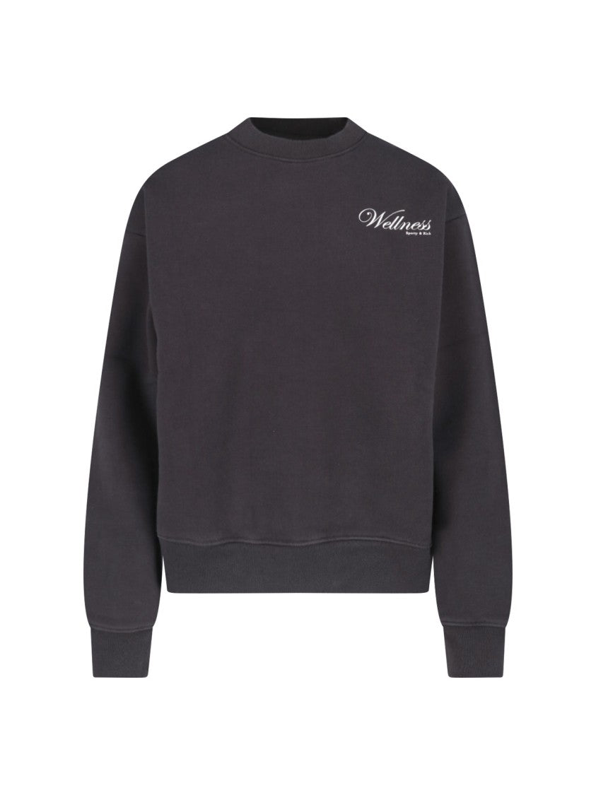 Sporty And Rich Brown Soho Cotton Crewneck Sweatshirt