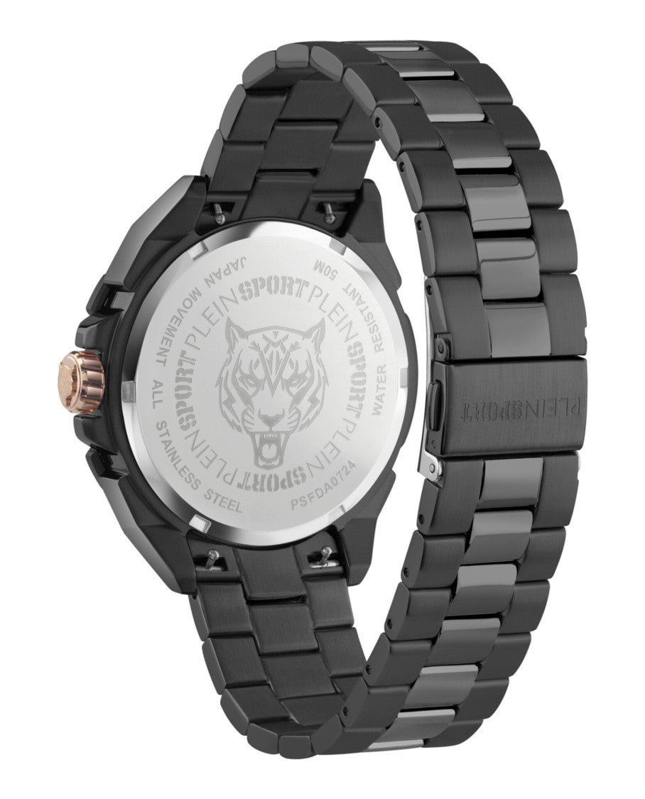 Plein Sport Urban Pulse Bracelet Watch With 47Mm Ip Black Case