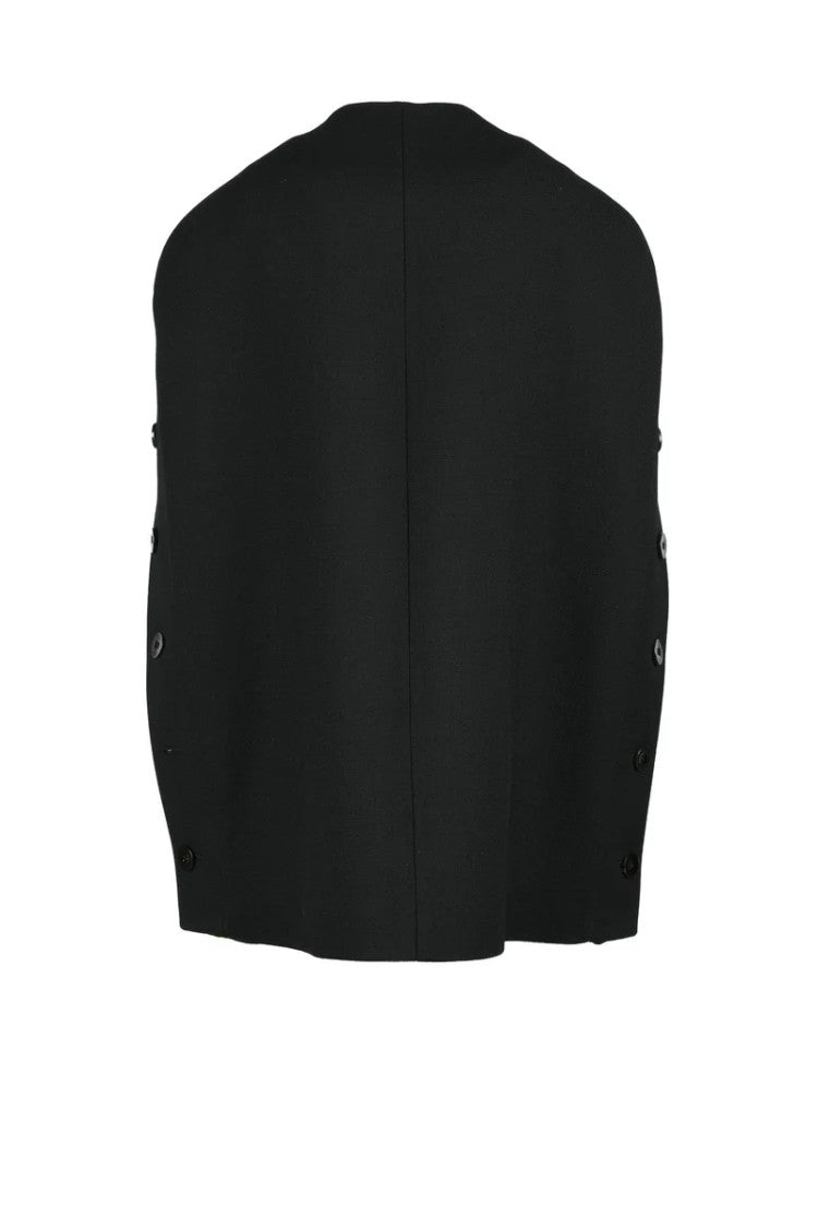 Jil Sander Cape Virgin Wool - Black