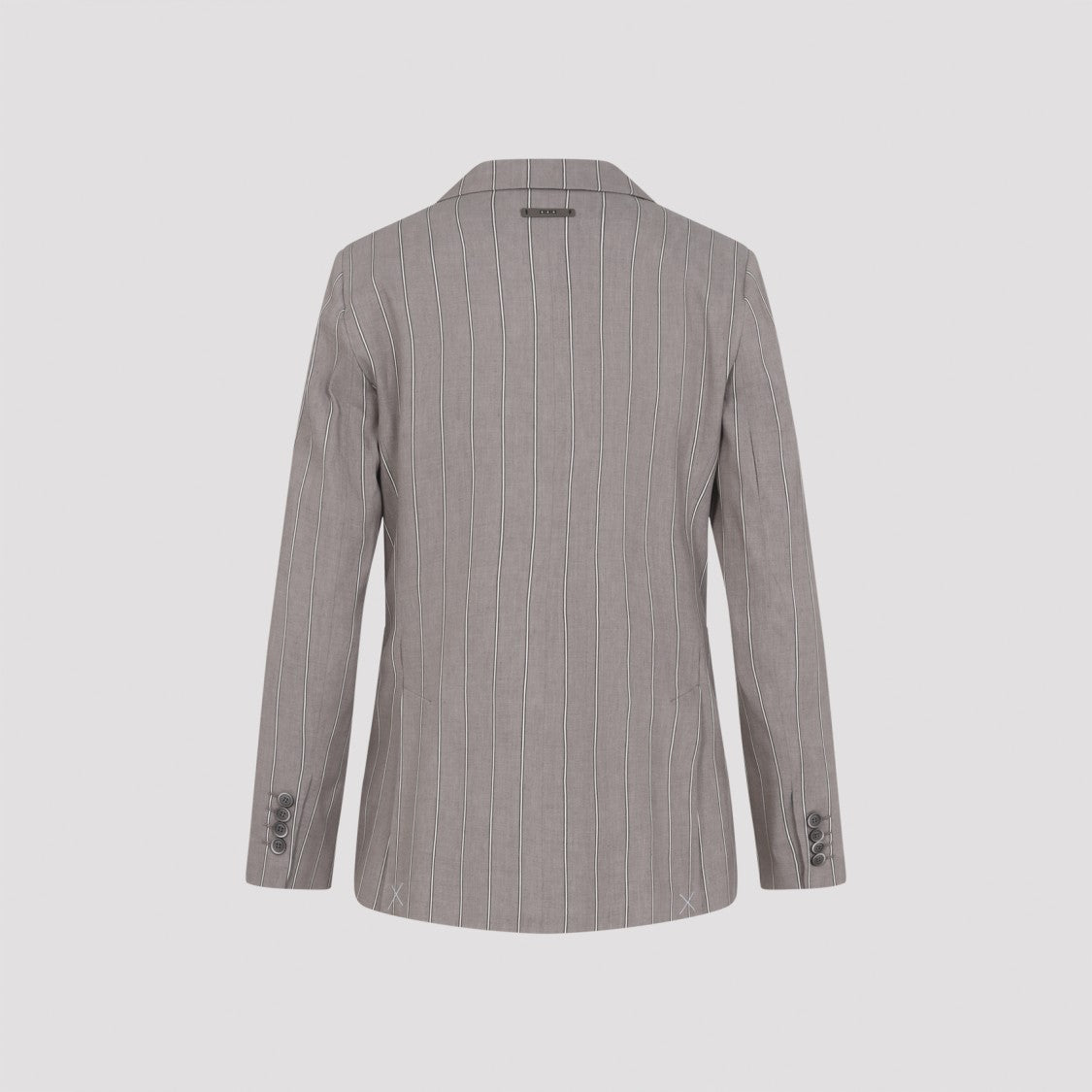 Peserico Double-Breasted Tailored Jacket With Pinstripes