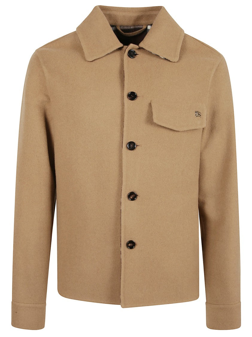 Burberry Light Brown Wool Twill Jacket