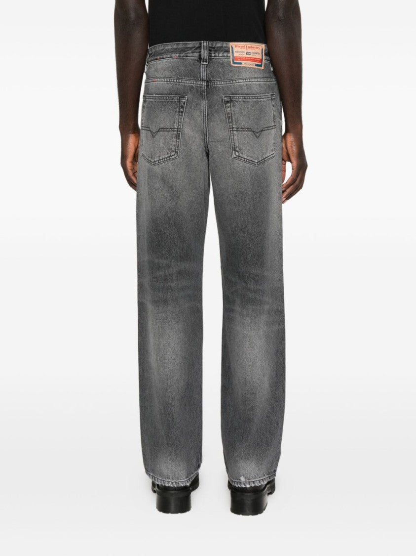 Diesel Grey Faded Wash Denim Jeans