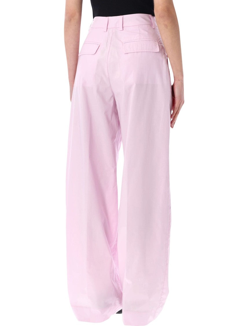 The Latest Axel Fluid Poplin Straight Leg Trousers