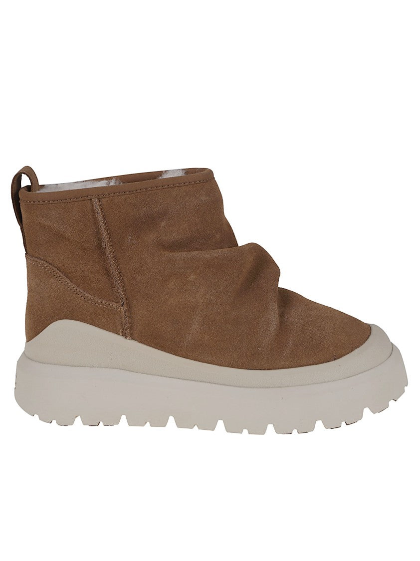 Ugg Brown Suede Relaxed-Fit Utility Mini Boots