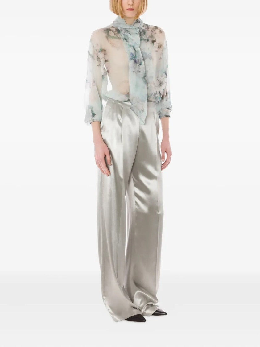 Alberta Ferretti Classic Tailored Shirt With Structured Collar