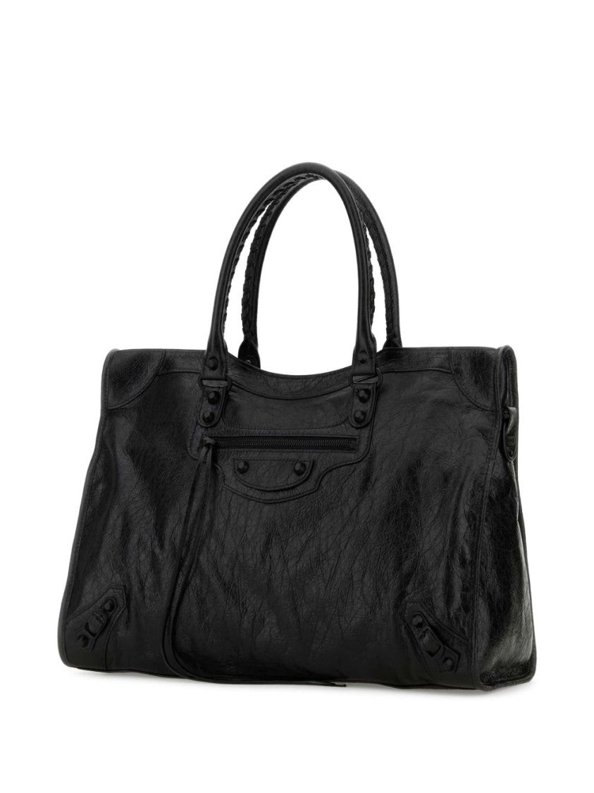 Balenciaga Rectangular Black Lamb Leather Bag