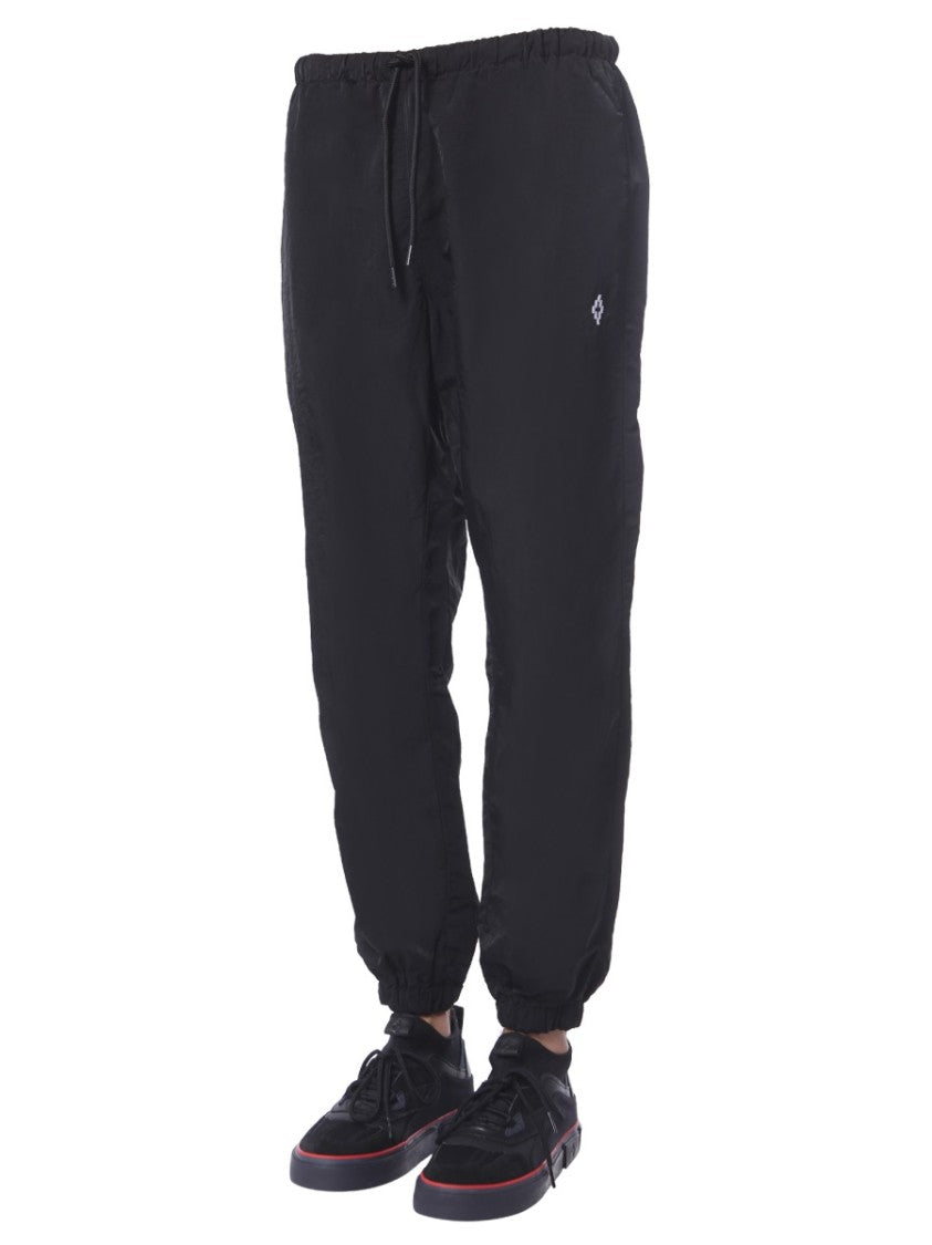 Marcelo Burlon Tapered Black Jogging Pants