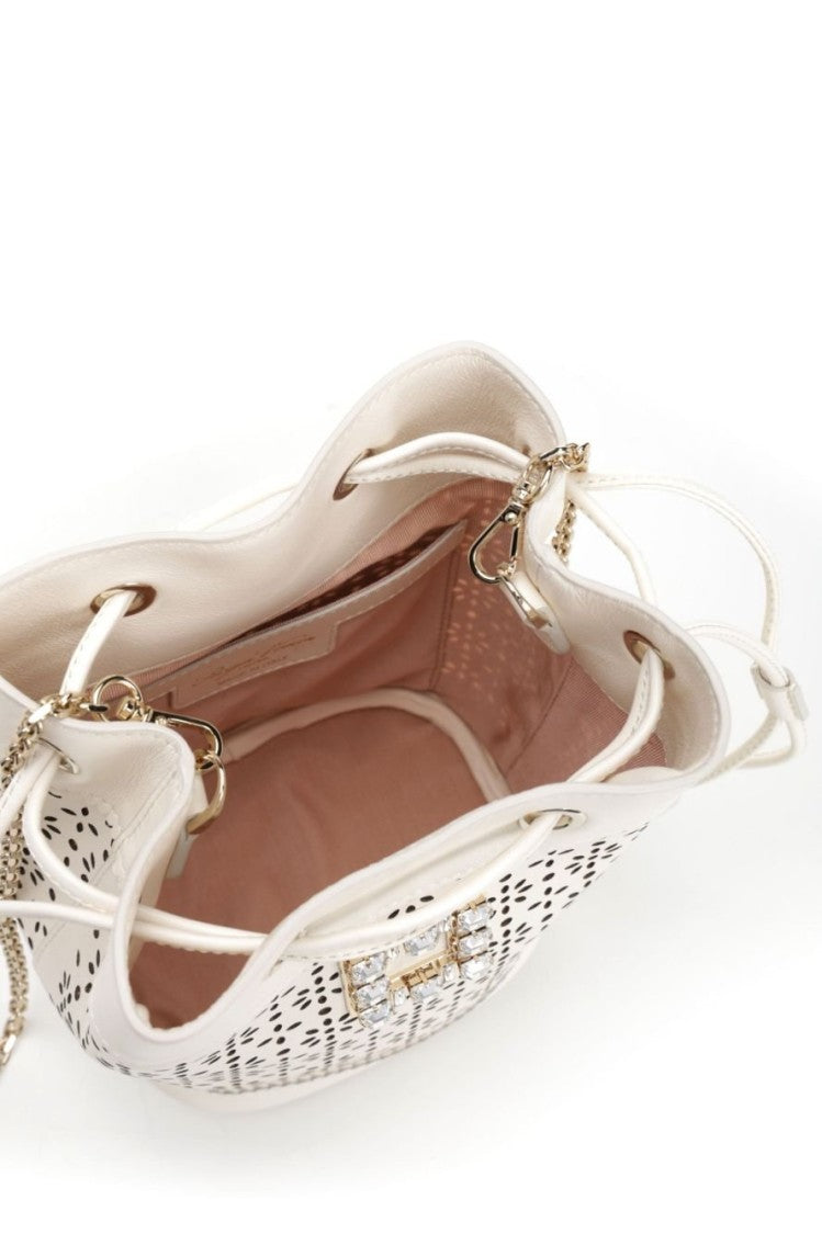 Roger Vivier Structured Pink Bag With Smooth Finish