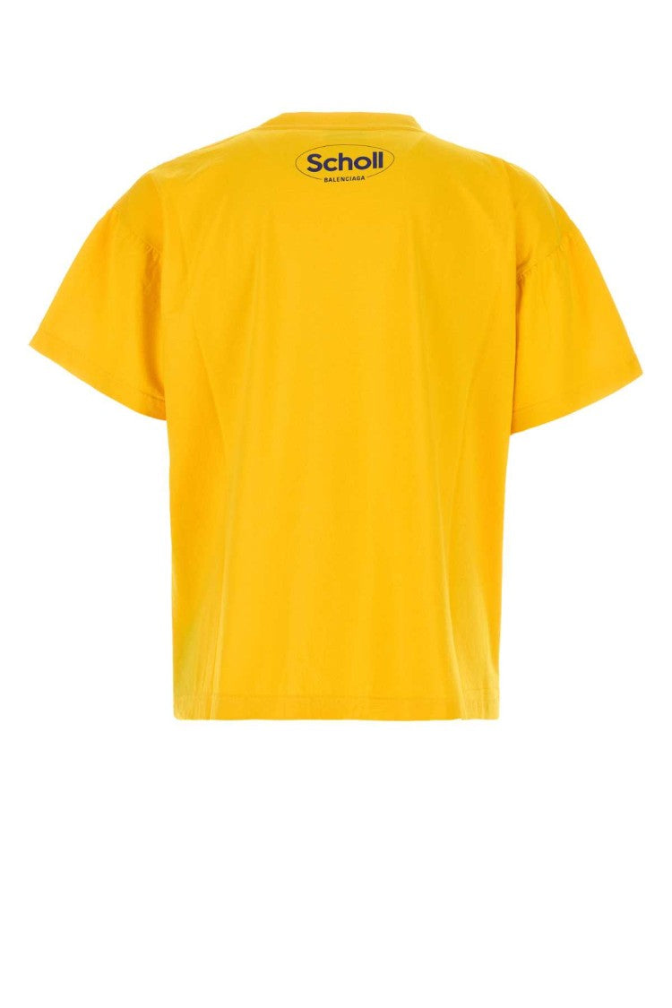Balenciaga Yellow Cotton Oversize T-Shirt