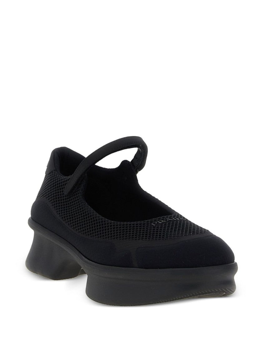 Prada Black Mesh Ballerinas