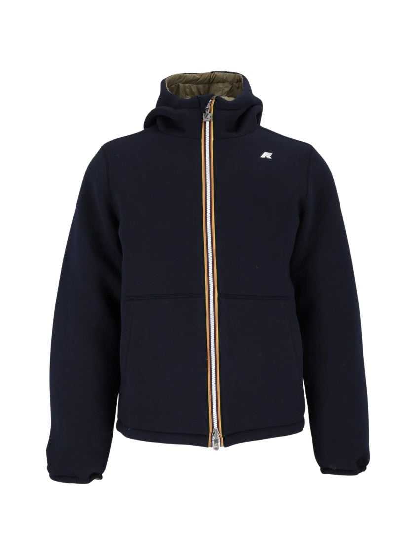 K-Way Jack Spacer Dual-Sided Reversible Hooded Jacket