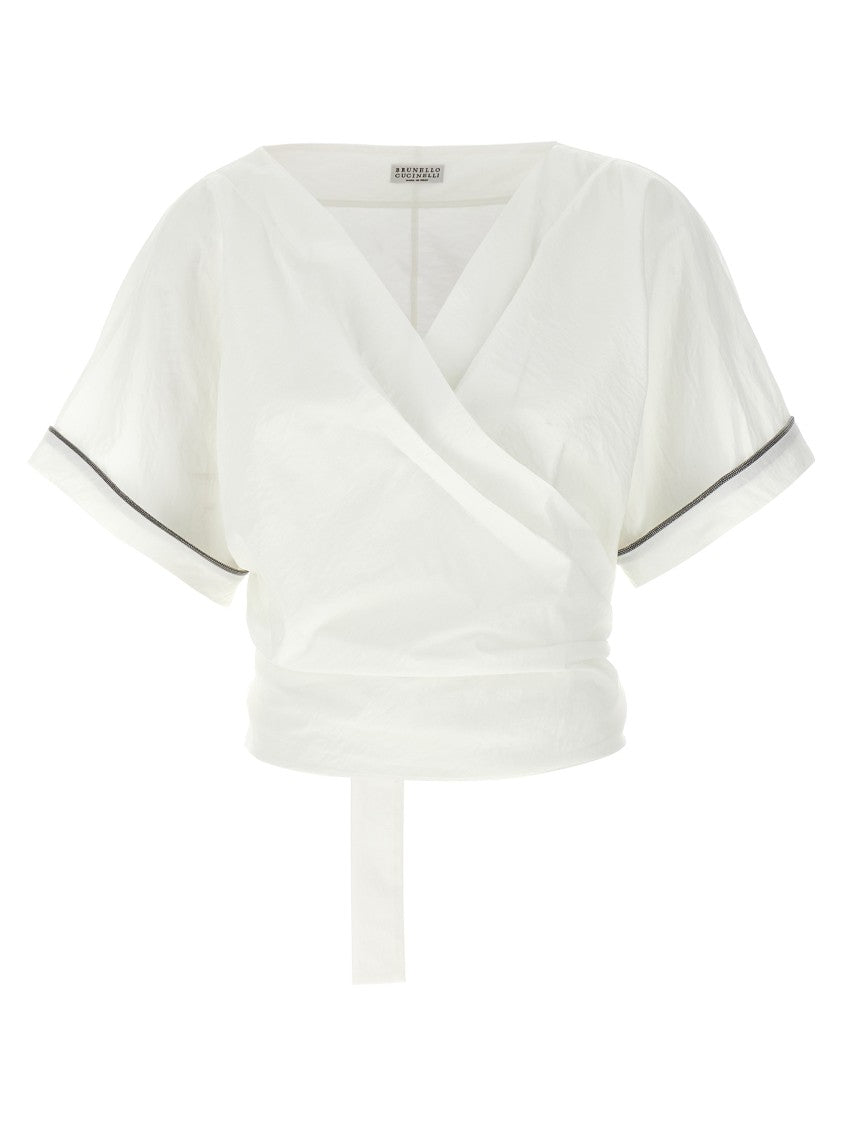 Brunello Cucinelli 'Shiny Trims' Top